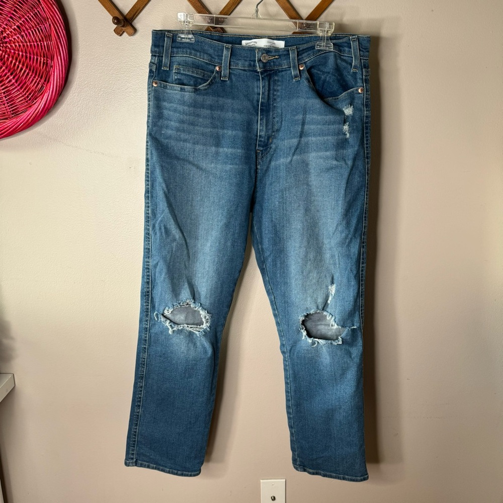 Signature by Levi Strauss high rise straight jeans